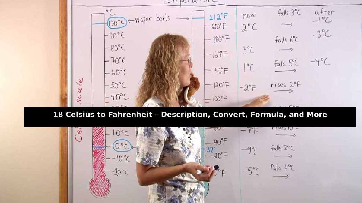 18 Celsius to Fahrenheit – Description, Convert, Formula, and More