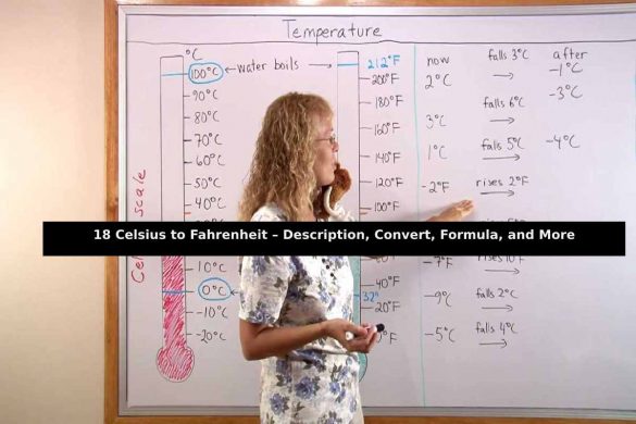 18 Celsius to Fahrenheit – Description, Convert, Formula, and More