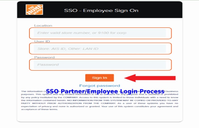SSO Partner_Employee Login Process