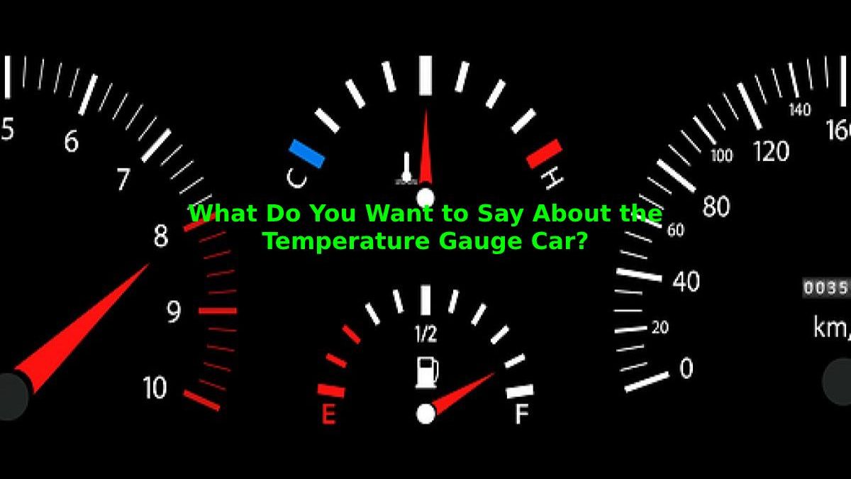 What Do You Want to Say About the Temperature Gauge Car?