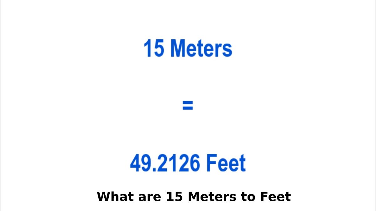 What are 15 Meters to Feet