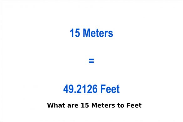 What are 15 Meters to Feet