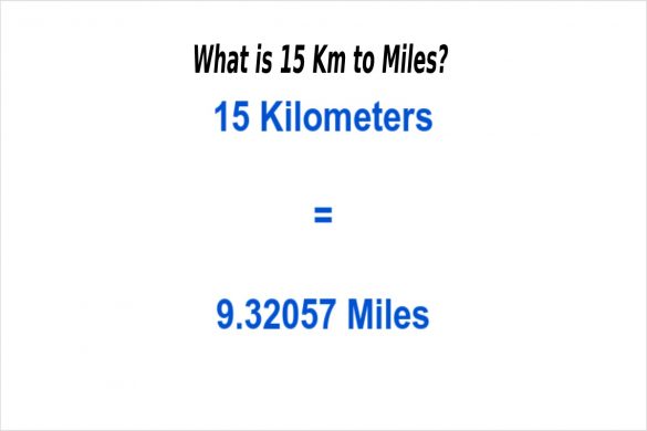 What is 15 Km in Miles_