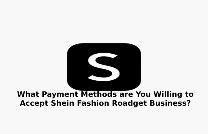 What payment methods are you willing to accept Shein Fashion roadget business_