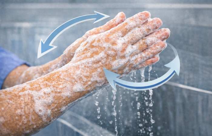 Palm-to-Palm Scrubbing