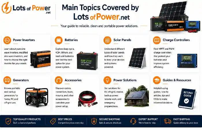 main topics covered by lotsofpower .net