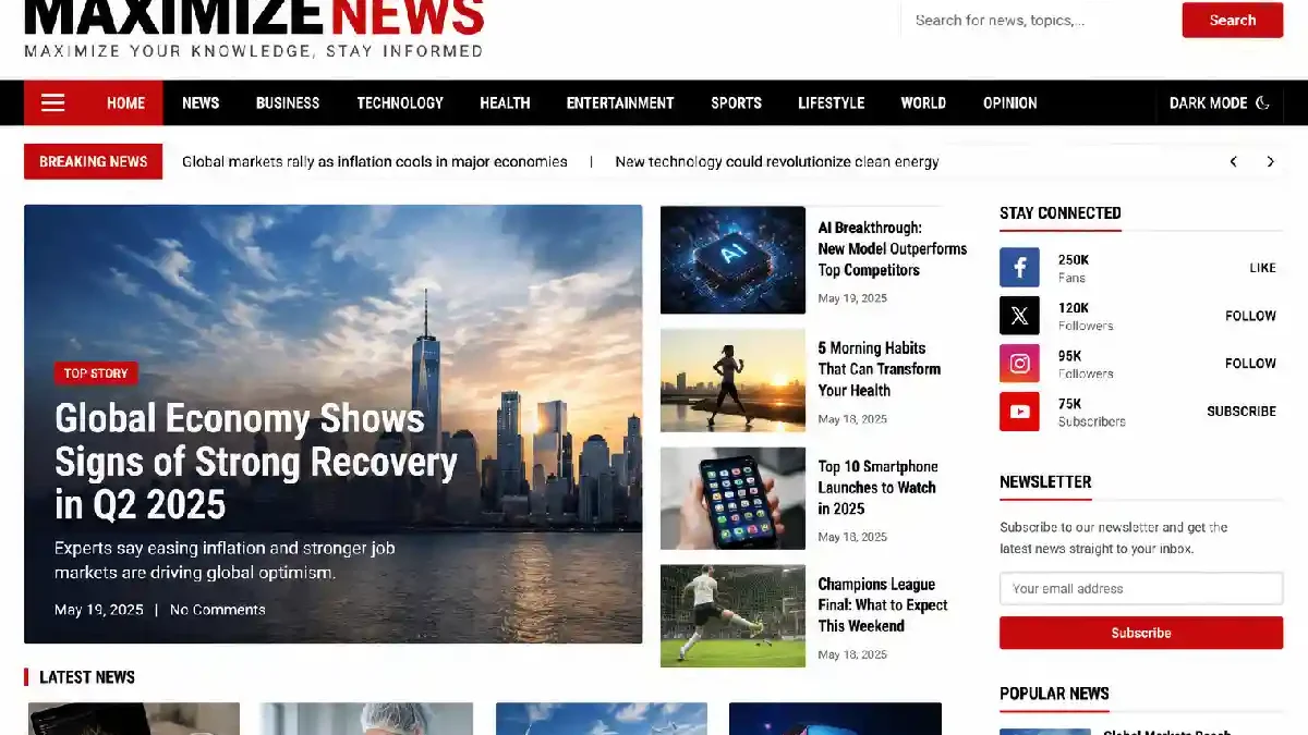 What Is MaximizeNews com? Features, Content Categories, Benefits & Everything You Need to Know