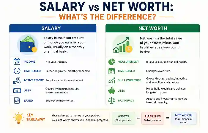 salry vs net worth