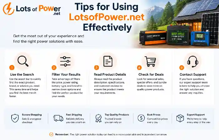 tips for using lotsofpower .net effectively