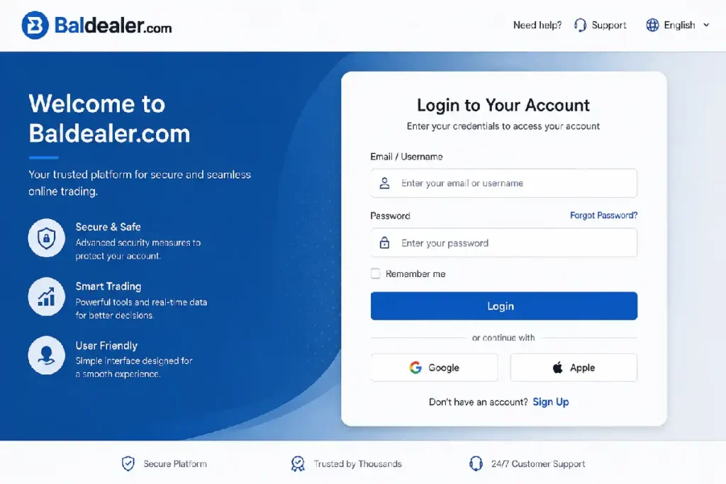 Baldealer com Login: Complete Guide to Portal Access