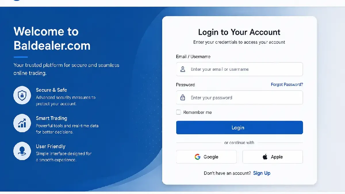 Baldealer com Login: Complete Guide to Portal Access