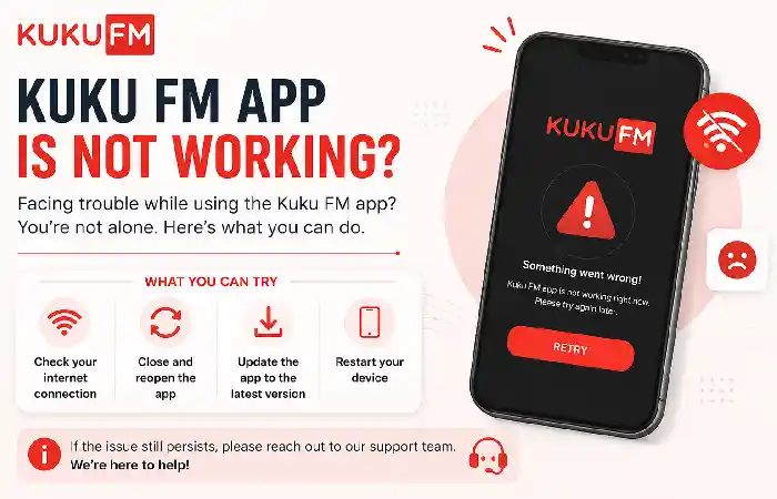kuku fm app is not working