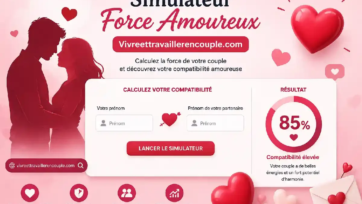 Simulateur Force Amoureux Vivreettravaillerencouple.com: How It Works and What Your Compatibility Score Really Means